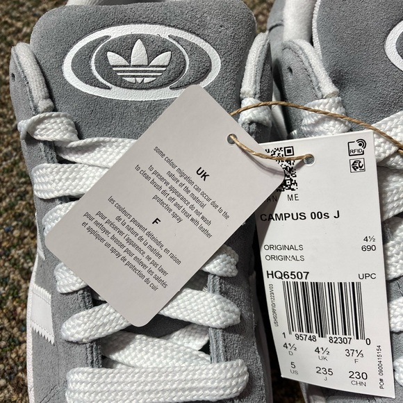 Adidas Original Campus 00s Grey Three & Cloud US Size 5 - Picture 2 of 10